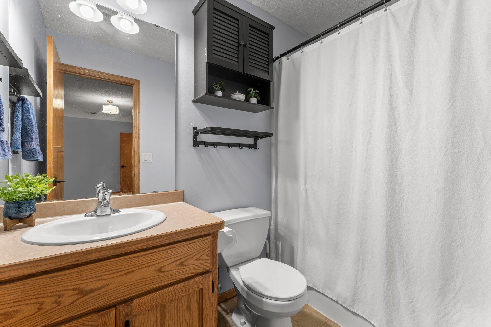 Full bathroom in lower level