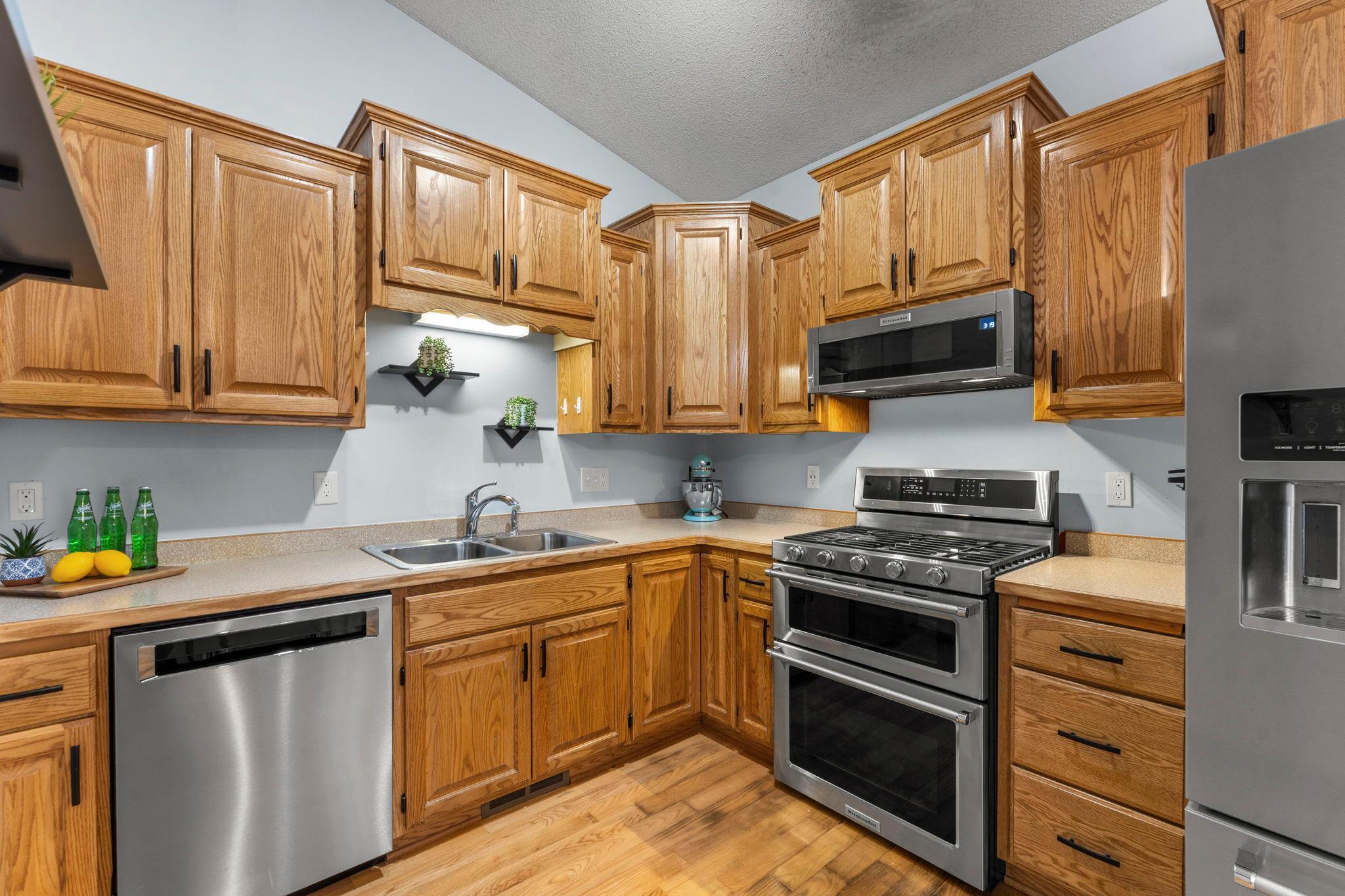 Excellent counter space