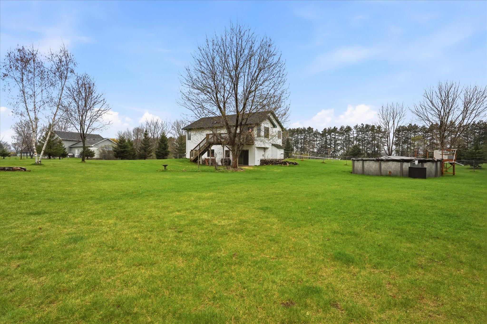 Above-ground saltwater mineral pool with solar cover