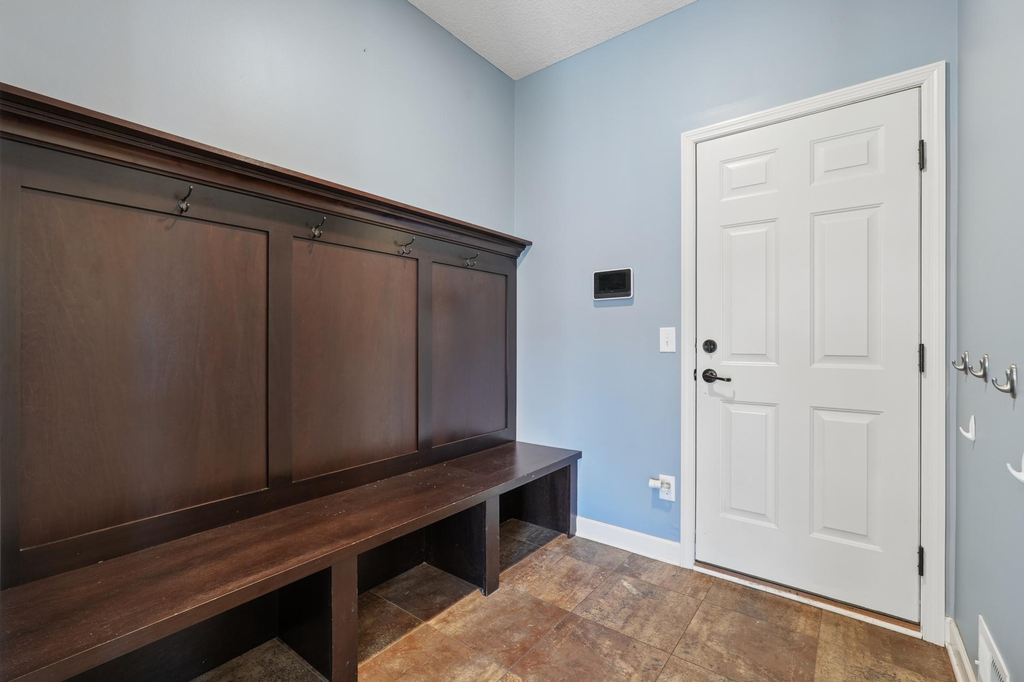 Convenient mud room with custom built-in's
