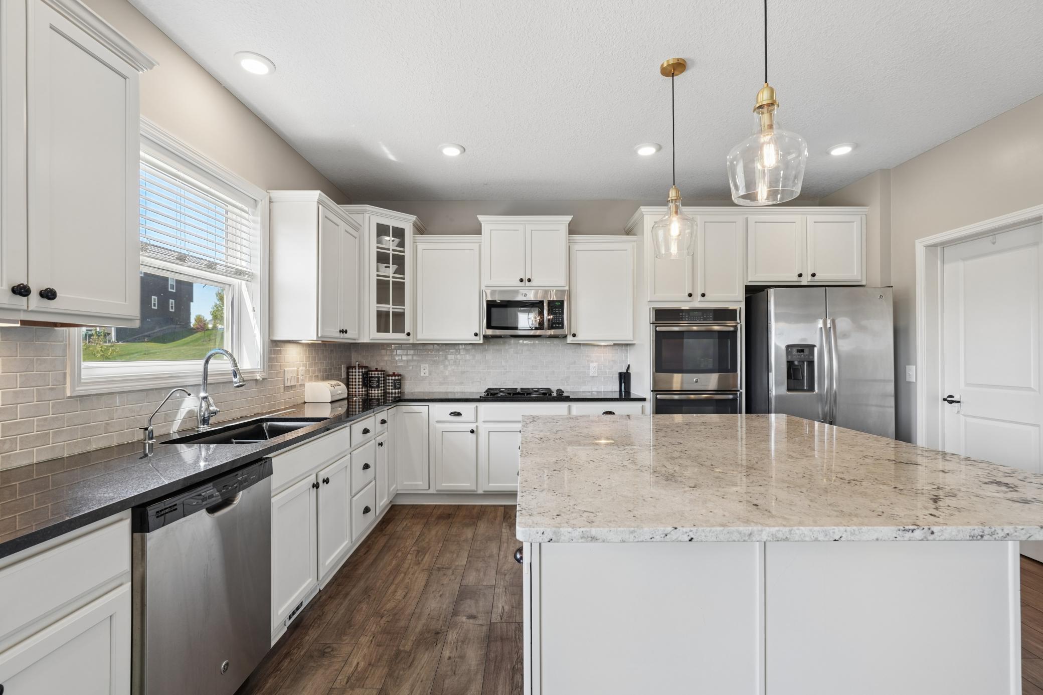 Stainless steel appliances - complete with dual wall ovens!