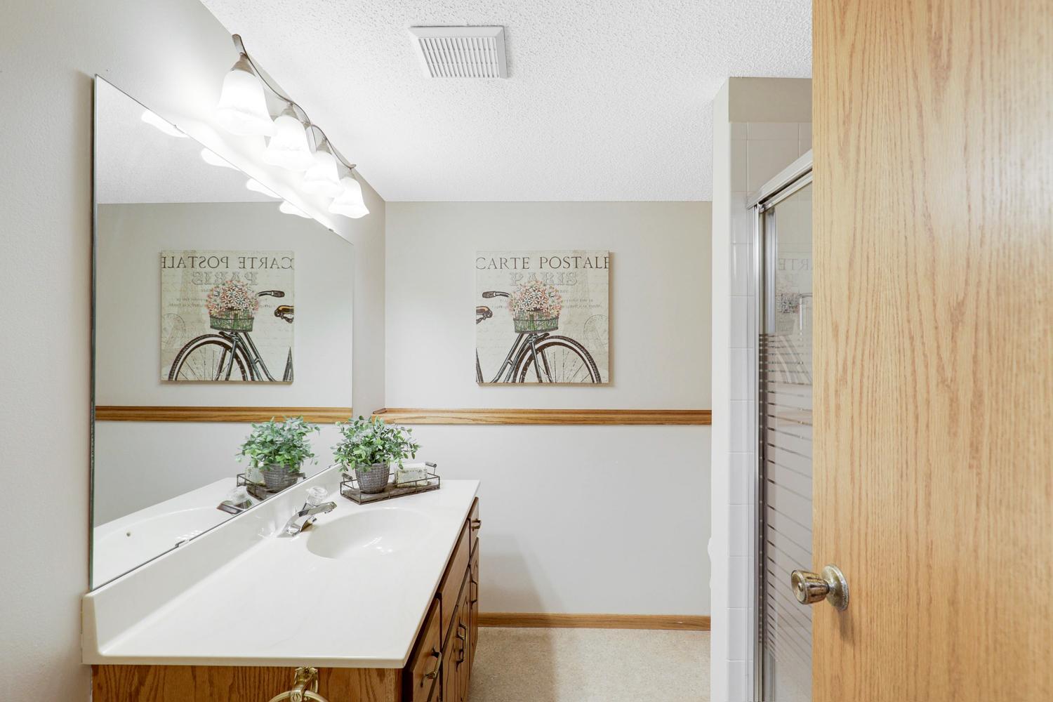Lower level 3/4 bathroom.