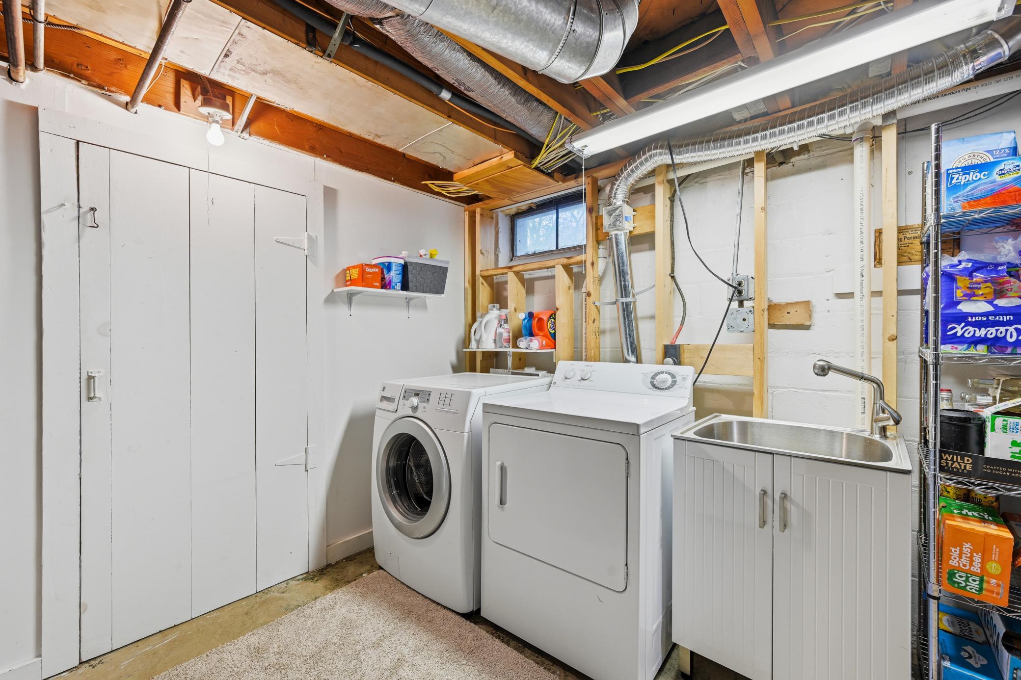 A large storage closet off of laundry is an additional bonus.