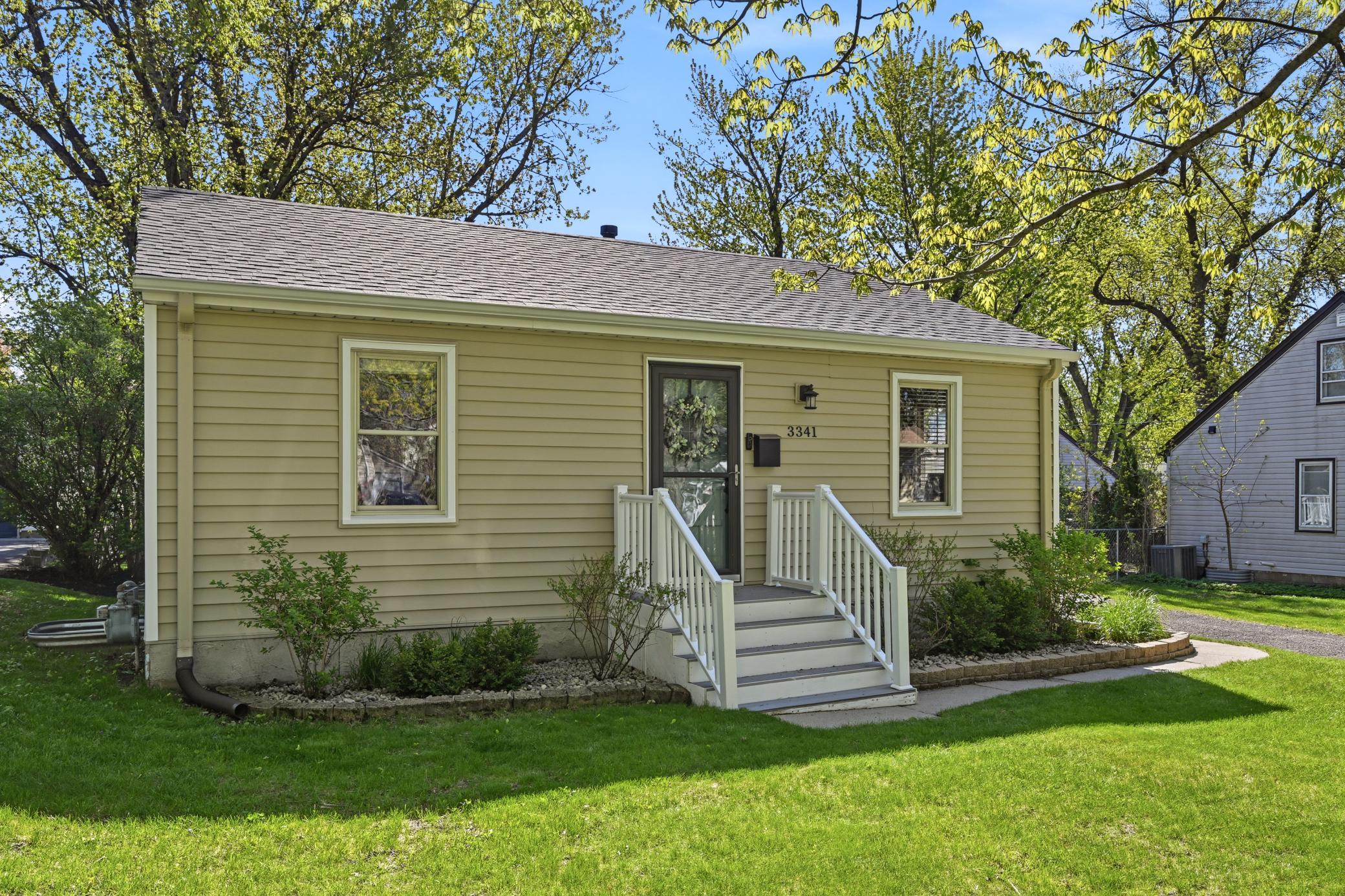 The new roof and siding add to its curb appeal.