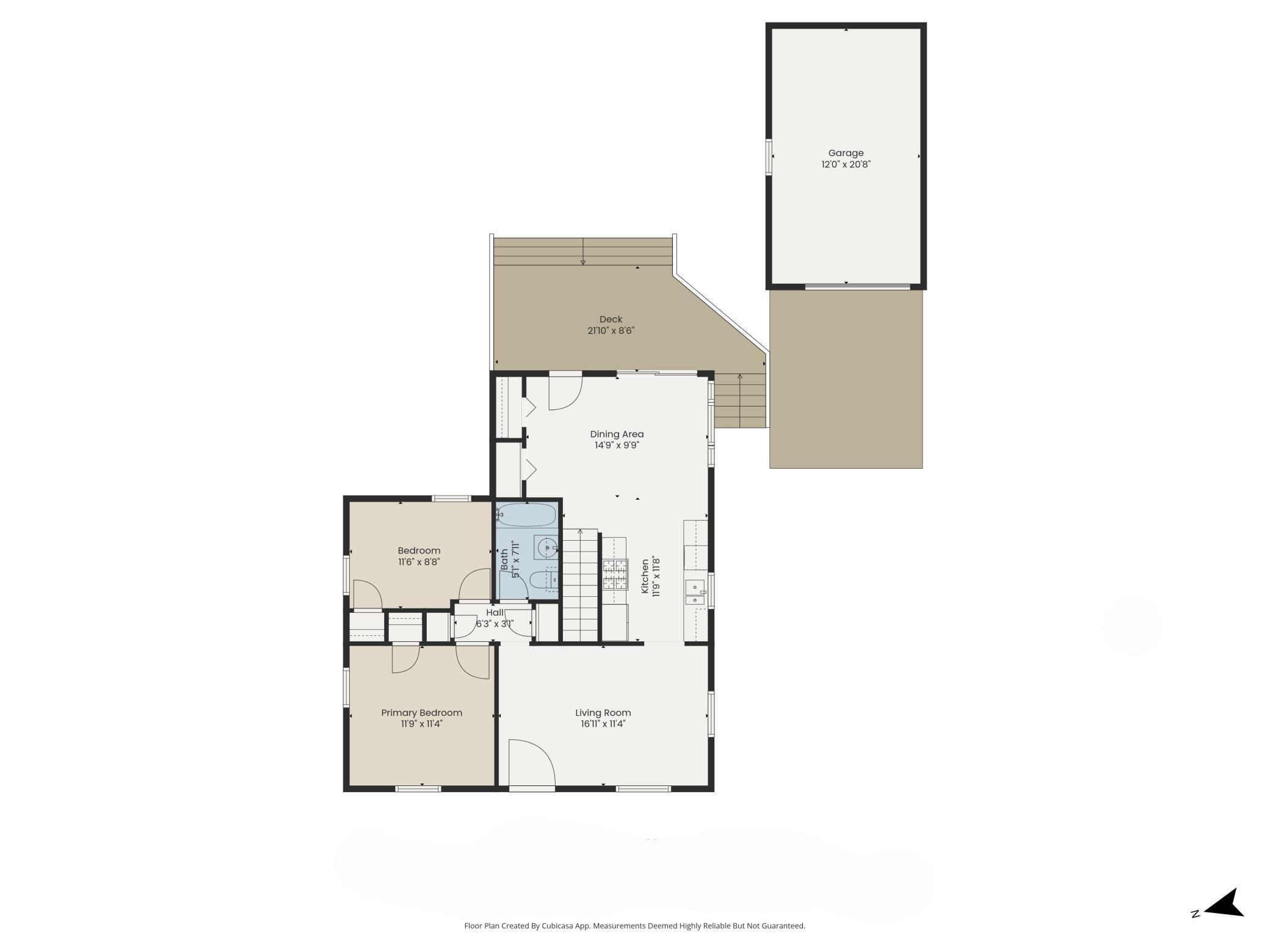 Main level floor plan