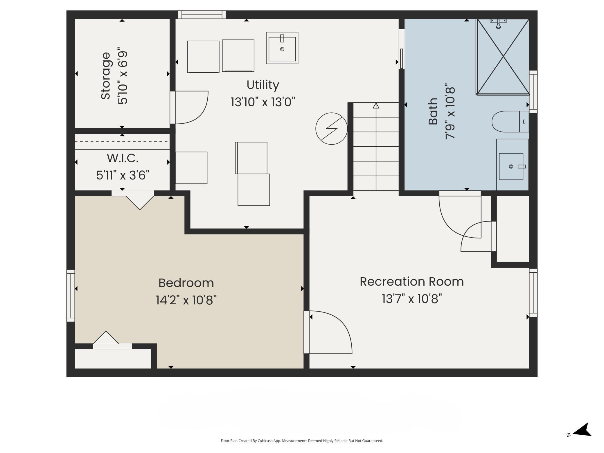 Lower level floor plan