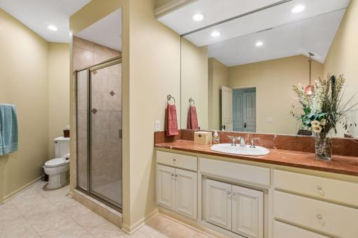 3/4 Third bedroom ensuite with granite tops