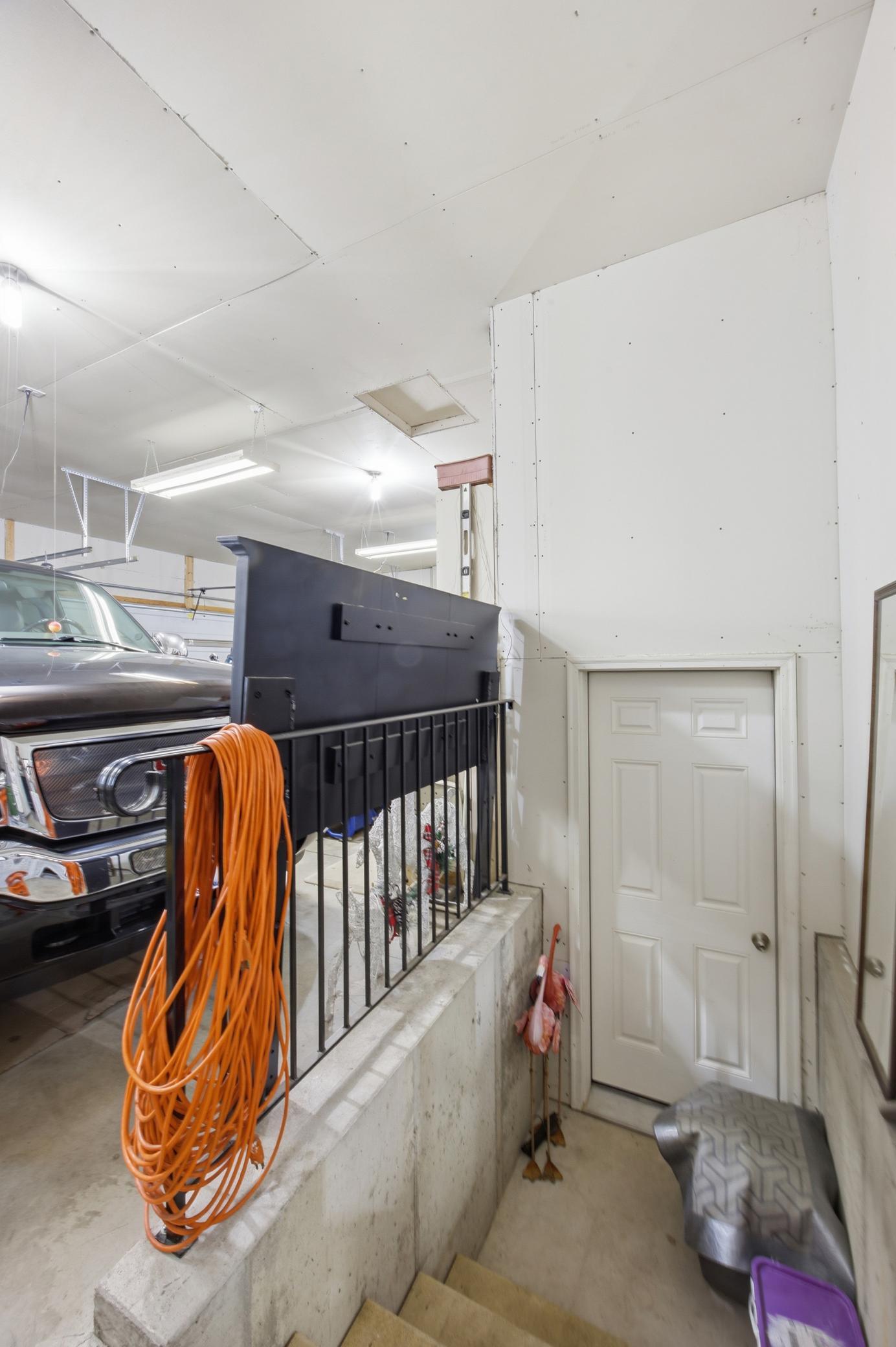 Entrance to lower level