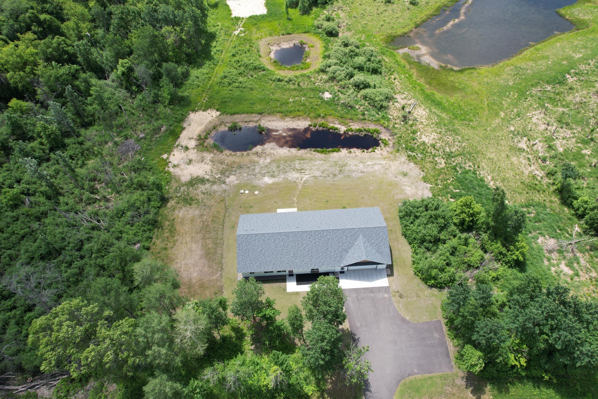 Nature Pond Aerial View