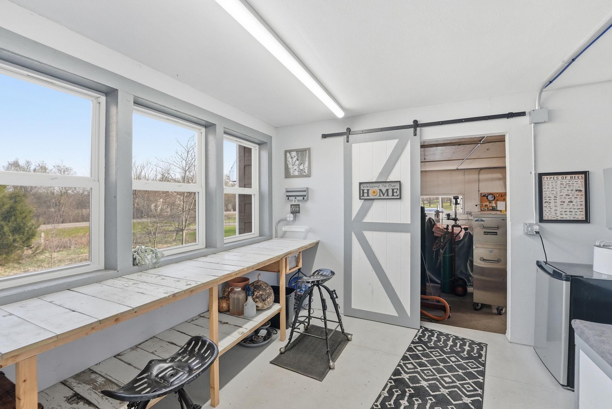 She Shed connected to both sheds