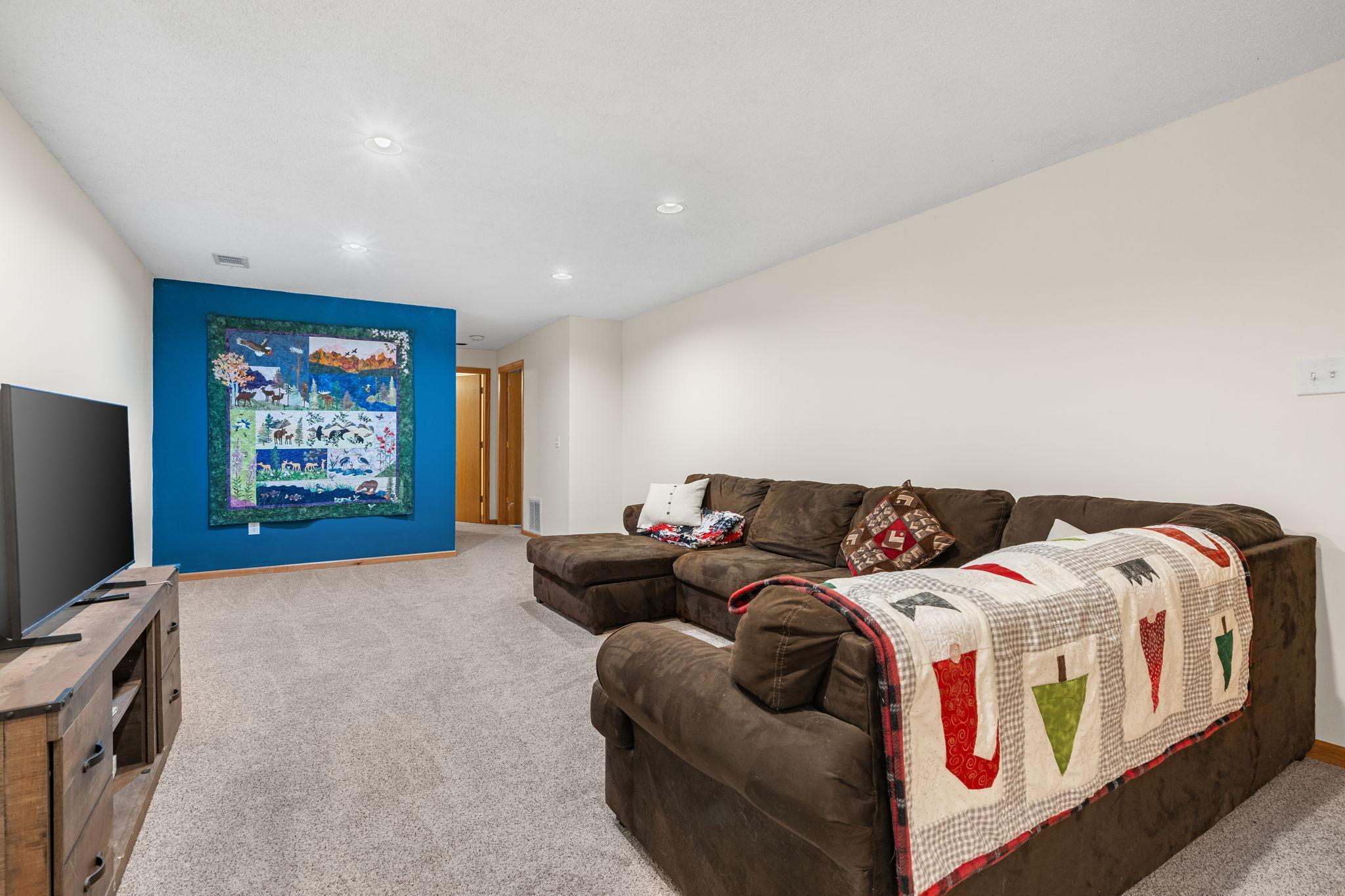 Lower Level Family Room View