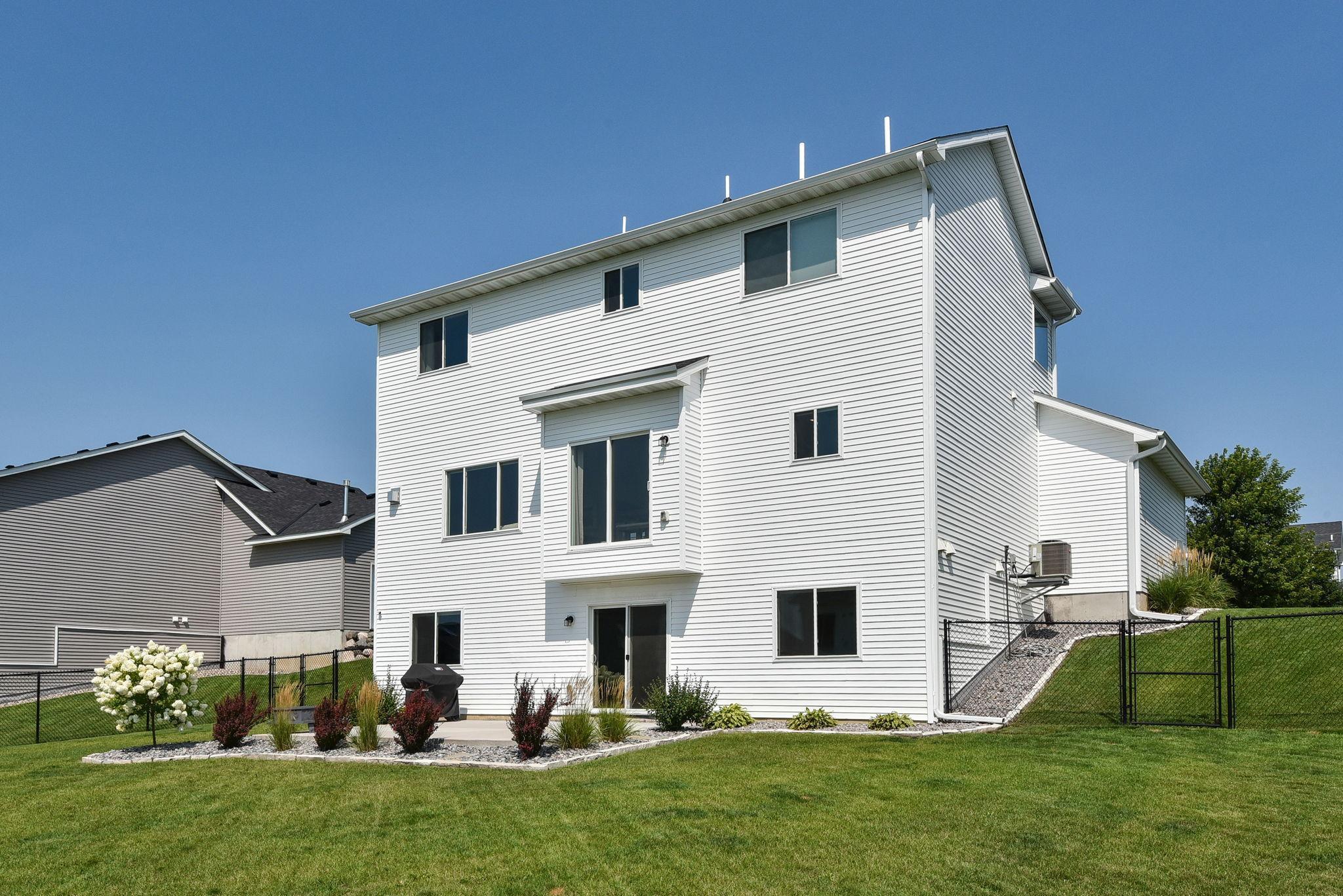 Fully fenced backyard