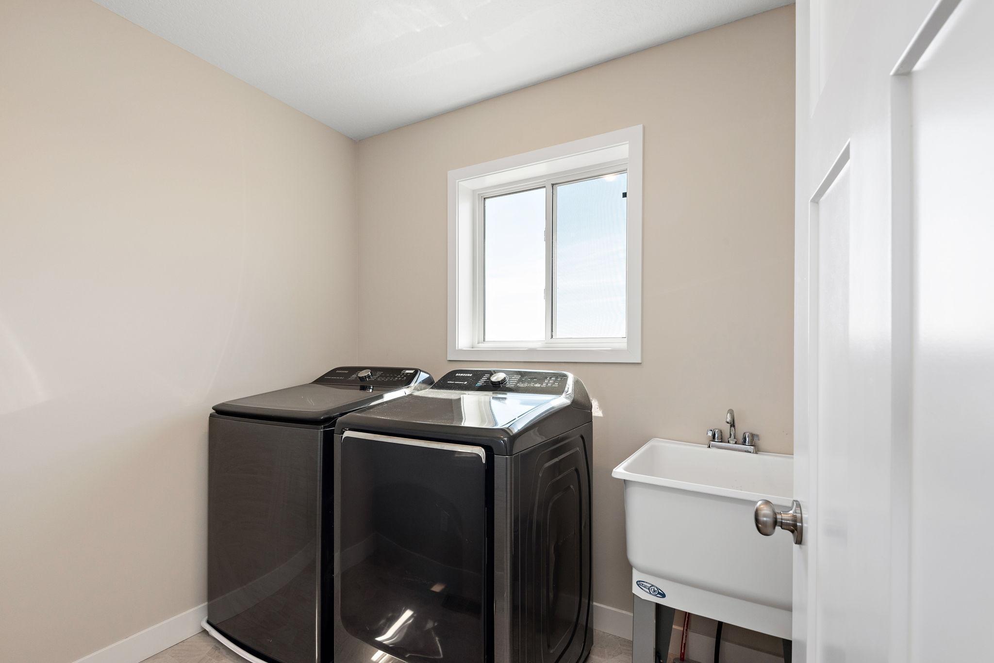 Desirable upper level laundry