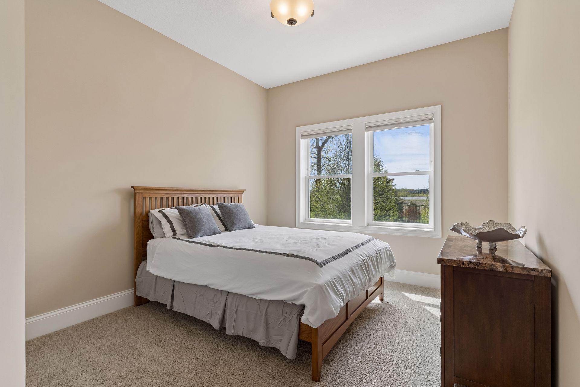 There is one bedroom on the main floor for guests or those who need main floor living.