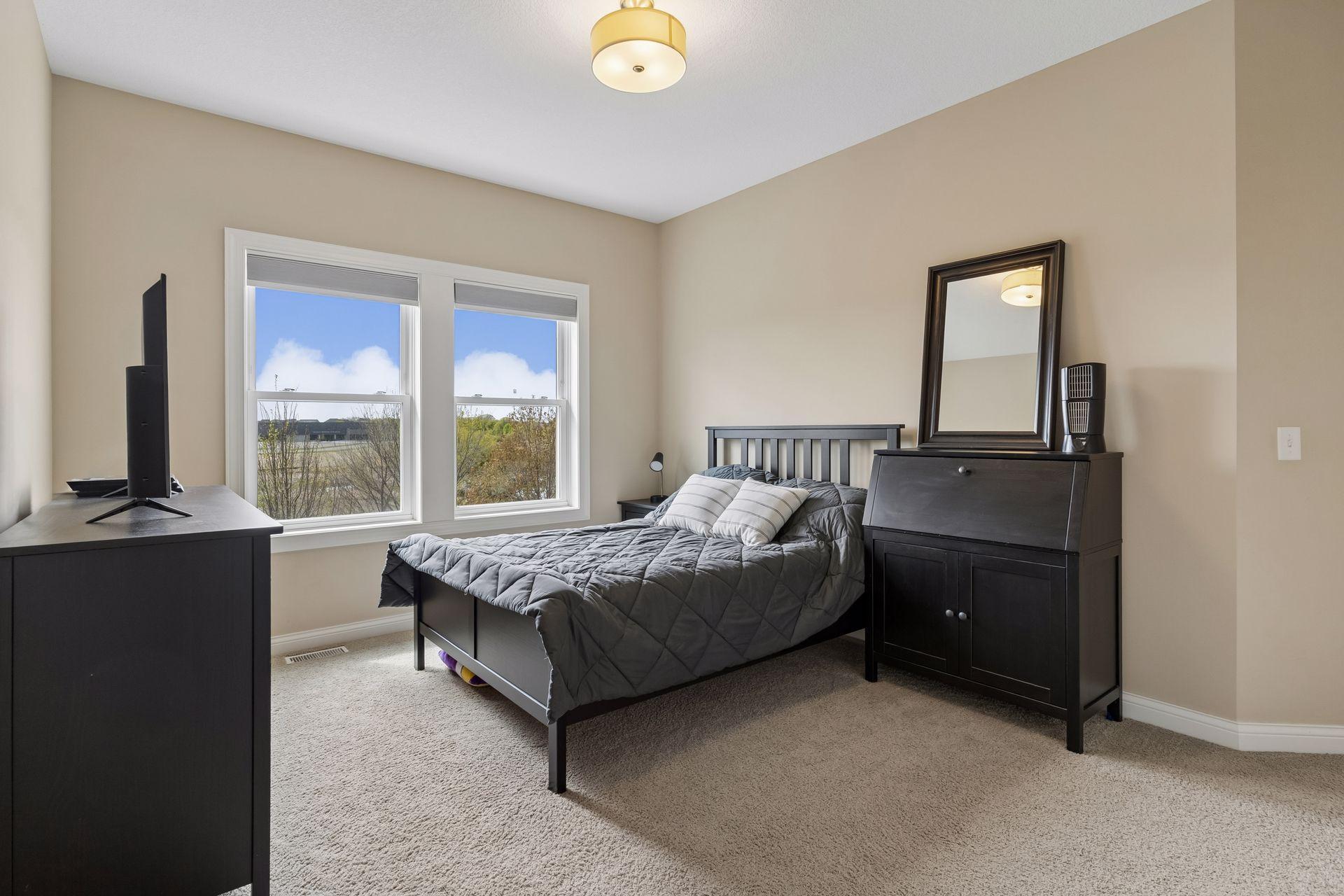 Bedroom two in the upper level.