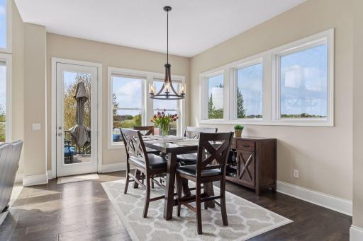 The dining room leads to your outdoor BBQ entertaining space.