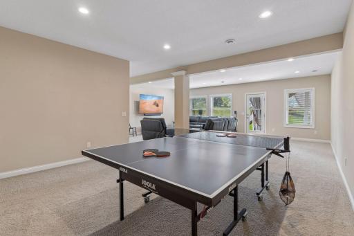 Another open floor plan in the lower level.