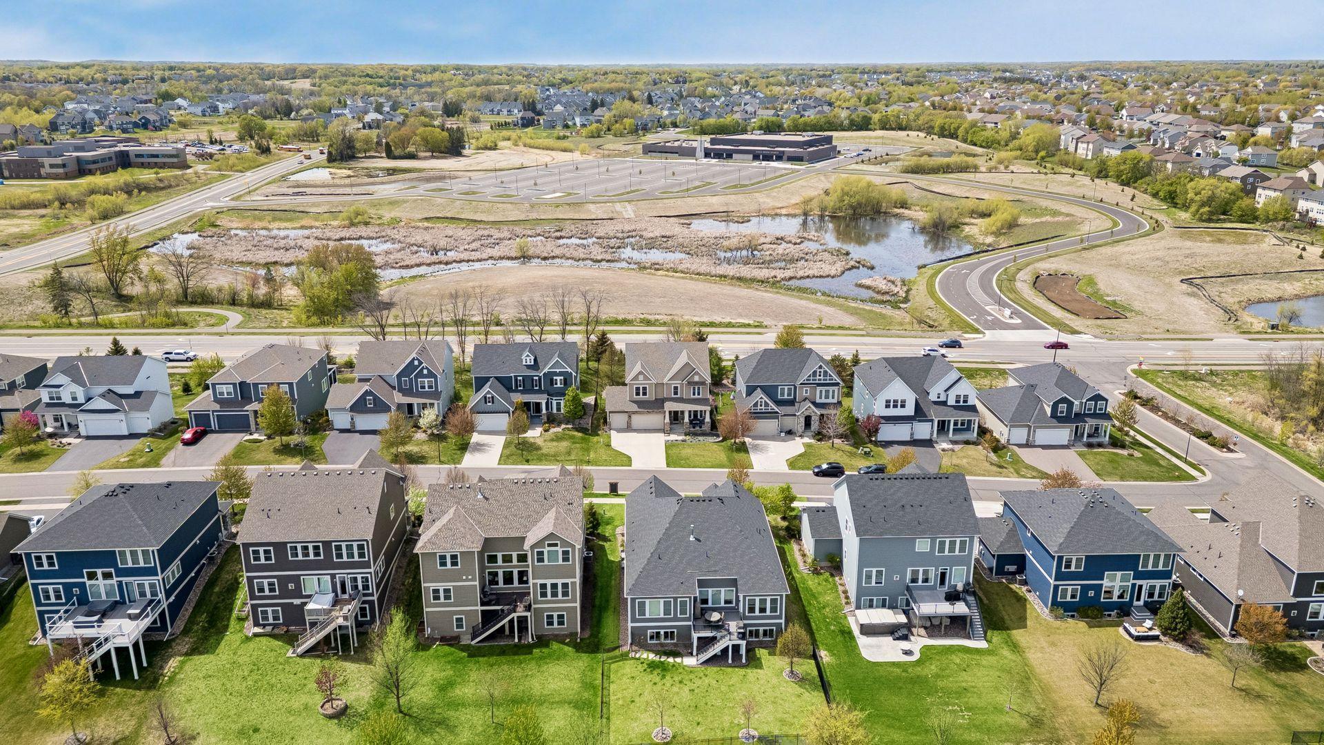 A view with the home in the distance.