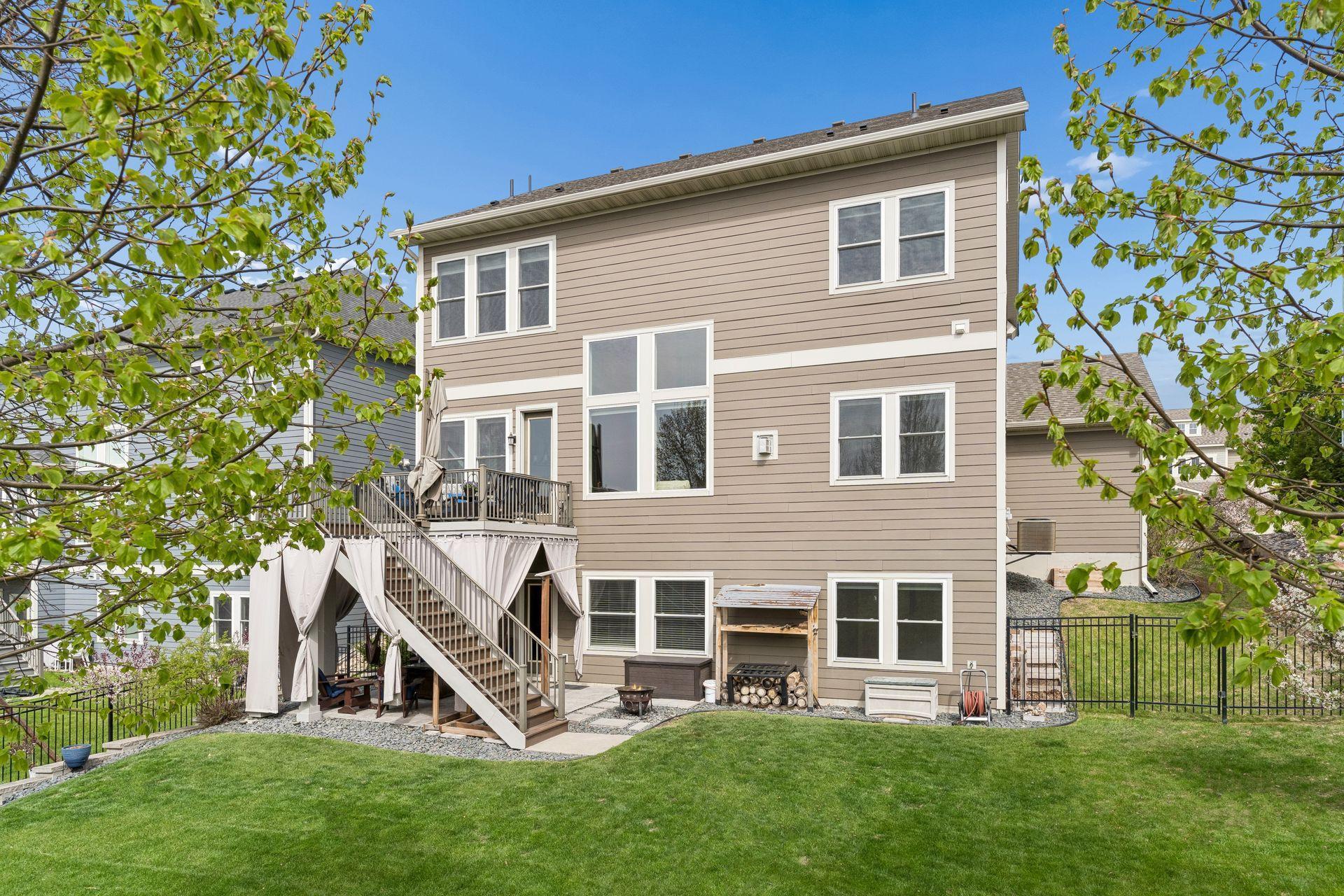 The back of the home.
