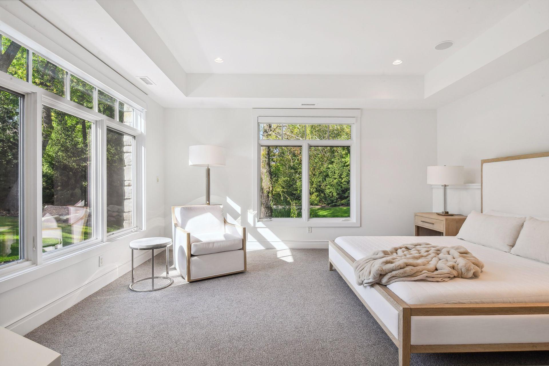 Fourth bedroom located on the lower level with an ensuite 3/4 bathroom