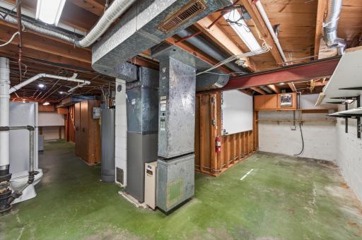 Nice storage/workshop area, newer furnace