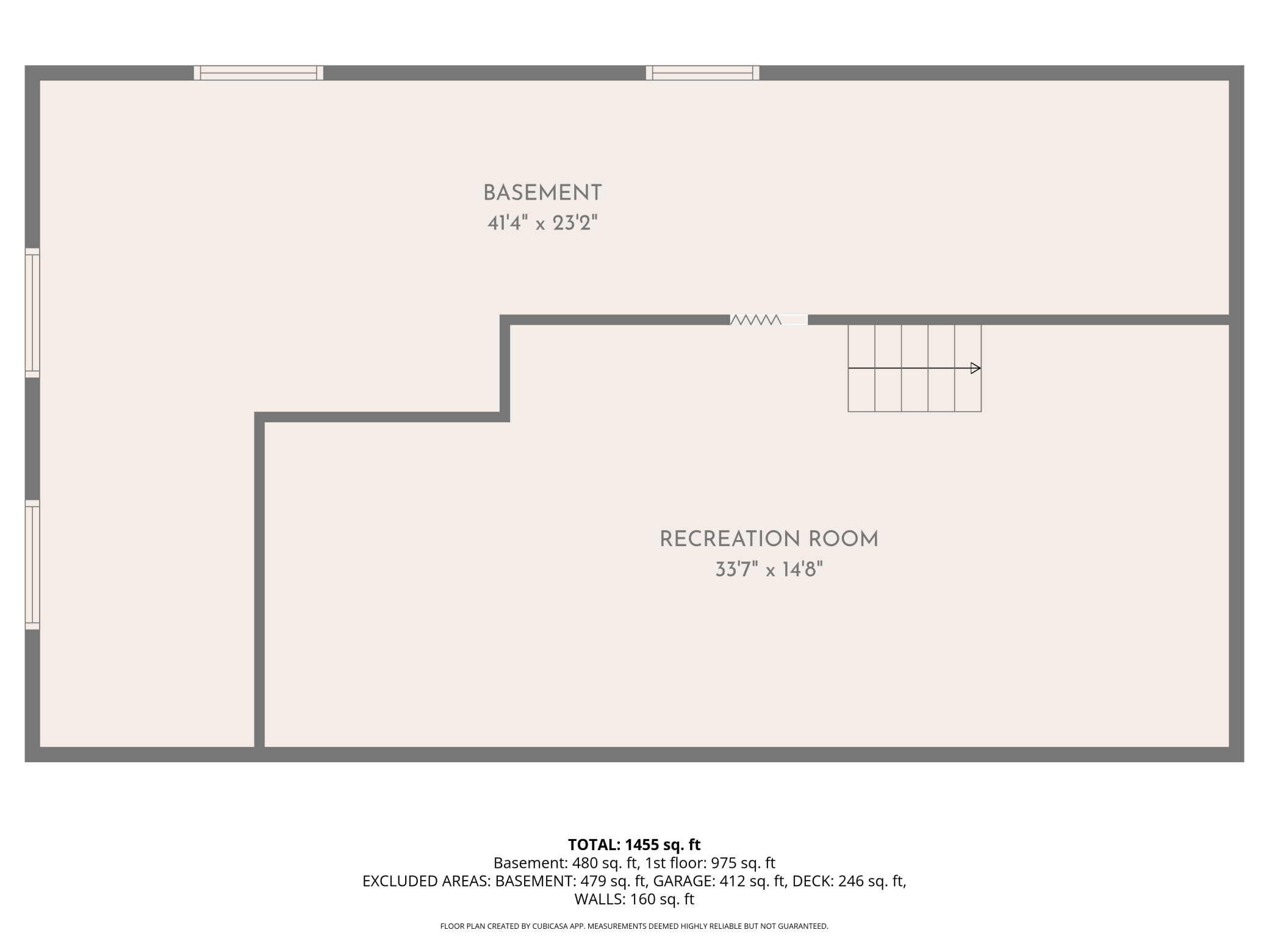 Basement floor plan