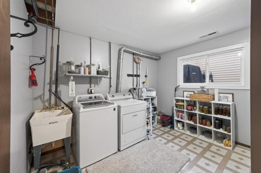 Lower level Laundry room