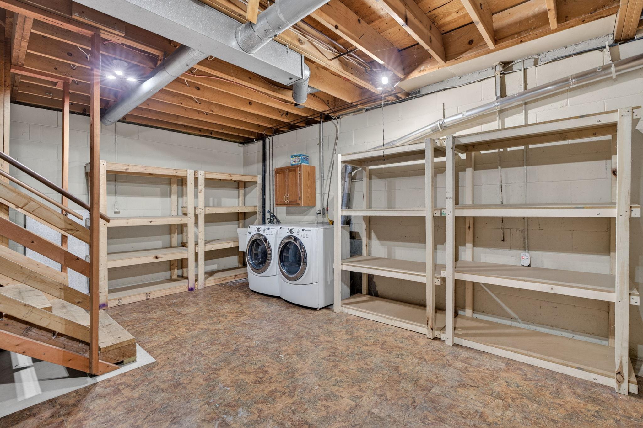 Ample storage