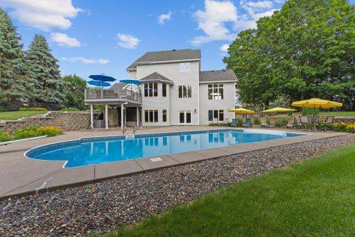 Ready to jump in to your 40x20 heated saltwater pool? Don't want to jump, then use the easy entry stairs.