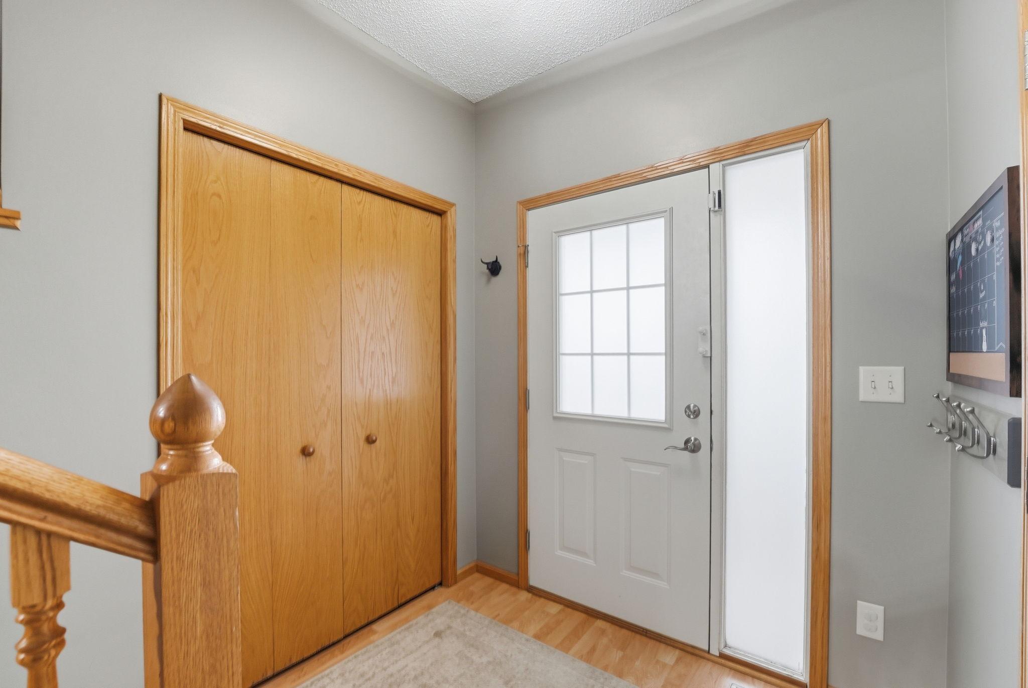 Storage space for your outdoor apparel.