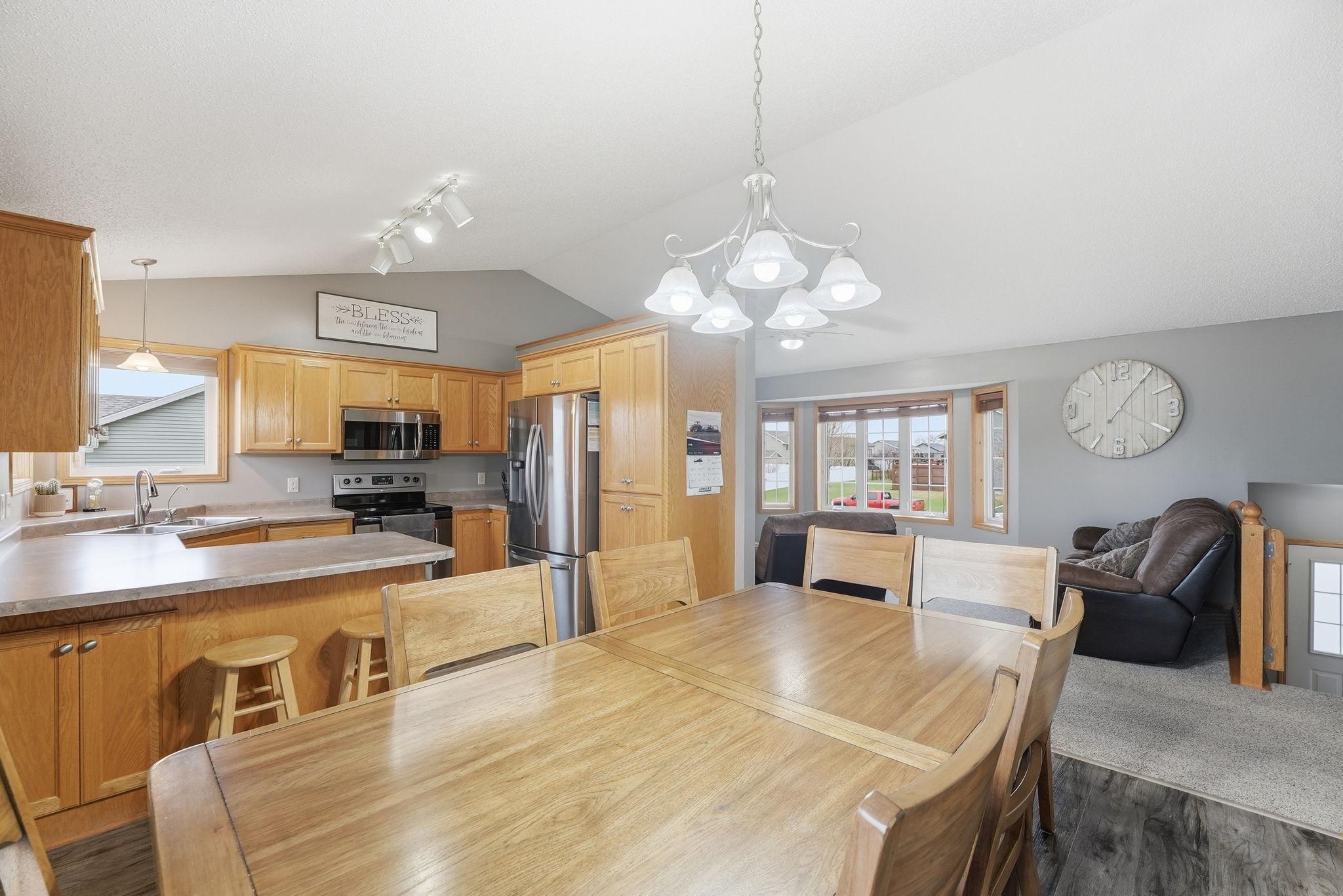 Open layout for seamless room to room transitions.