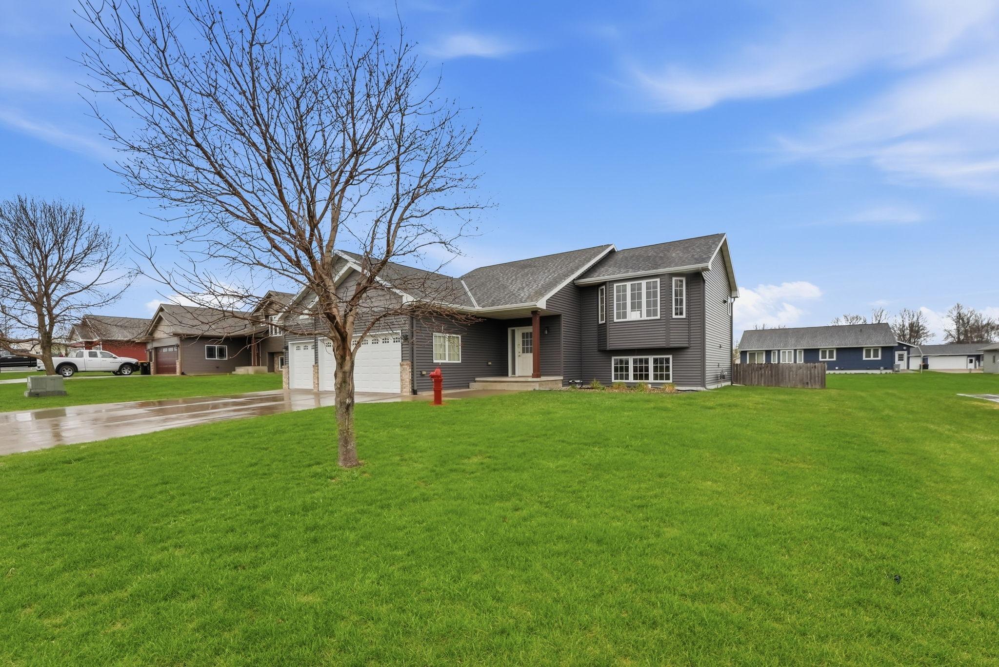 Healthy, well-maintained grass with room to personalize landscaping.