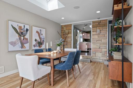 Rich character runs throughout with the exposed brick and hardwood floors.