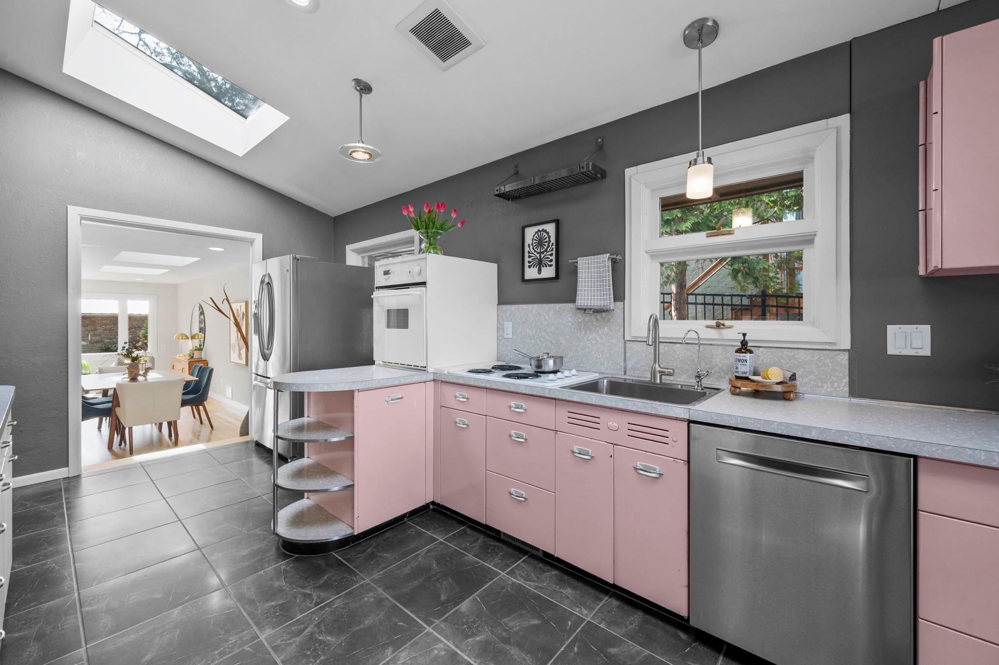 Kitchen window views.