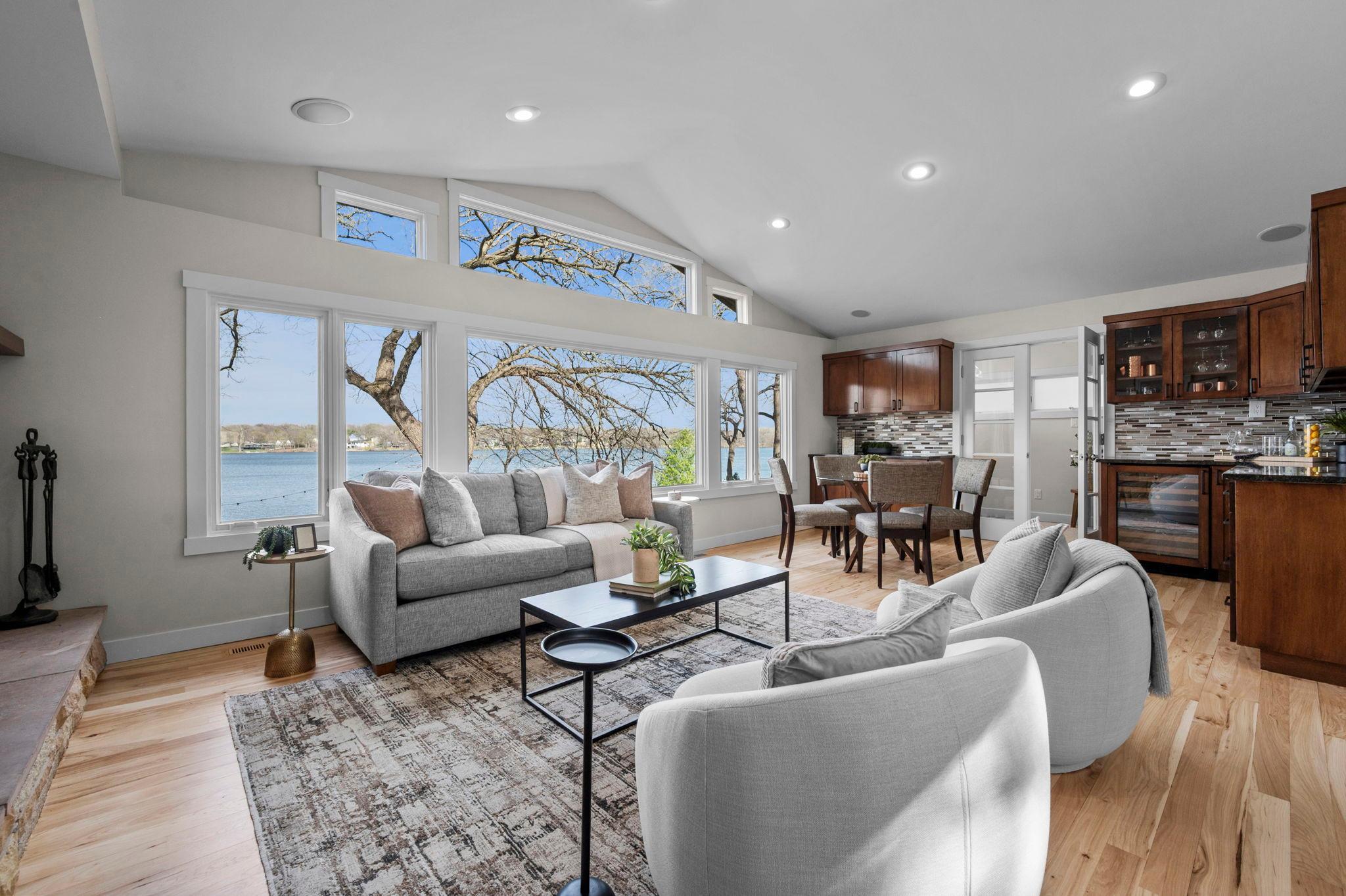 An expansive room for entertaining or just relaxing.