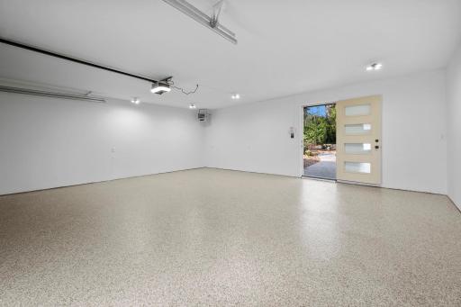 Epoxy floor in the heated & insulated garage