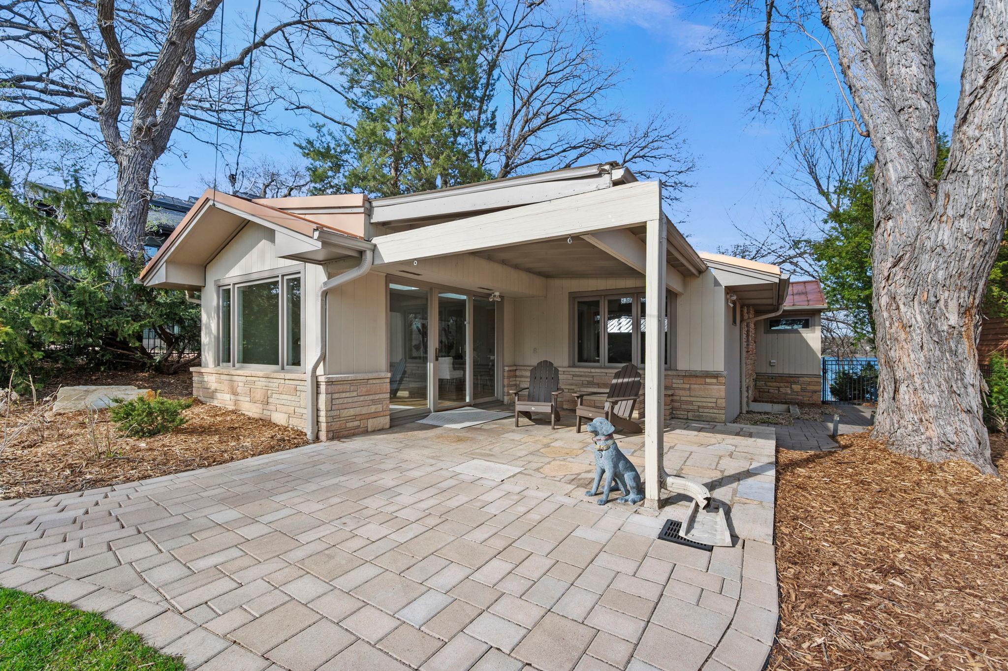Enjoy your morning solitude sipping coffee on your front patio