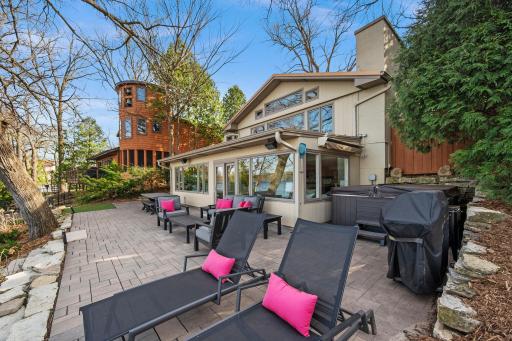 Great location for a hot tub, nestled into the corner for privacy.