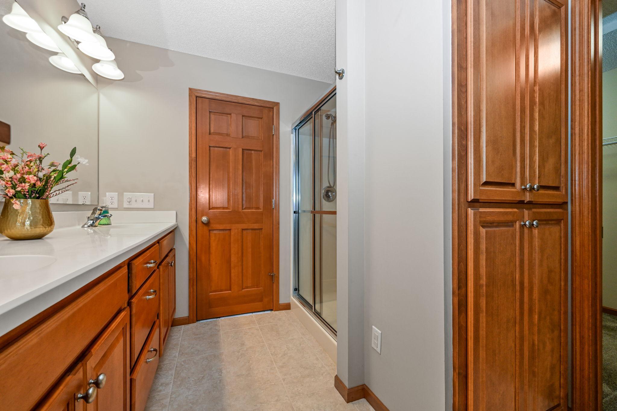 Private bath off primary suite.
