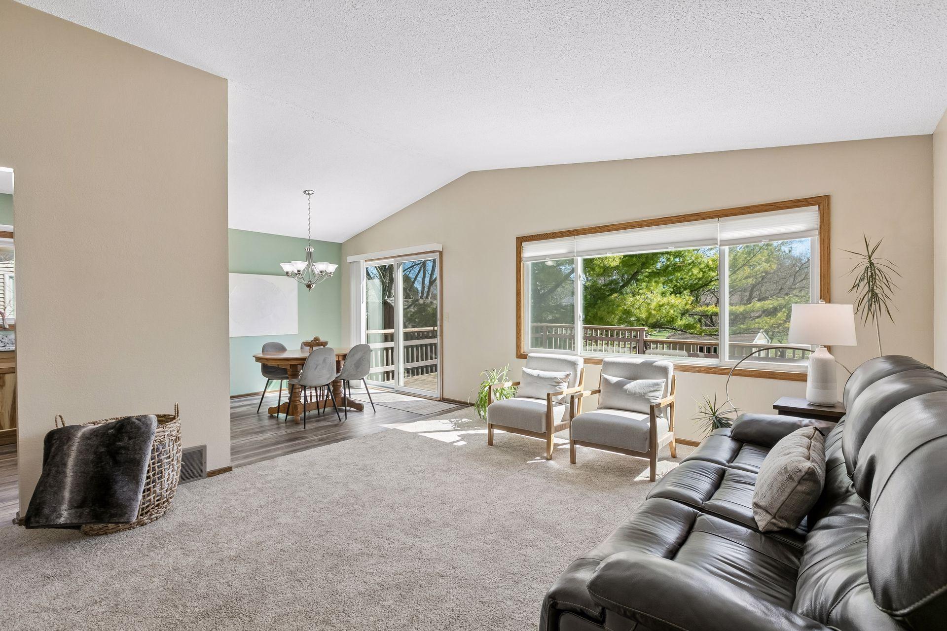 Large East Facing Windows in the Living Room