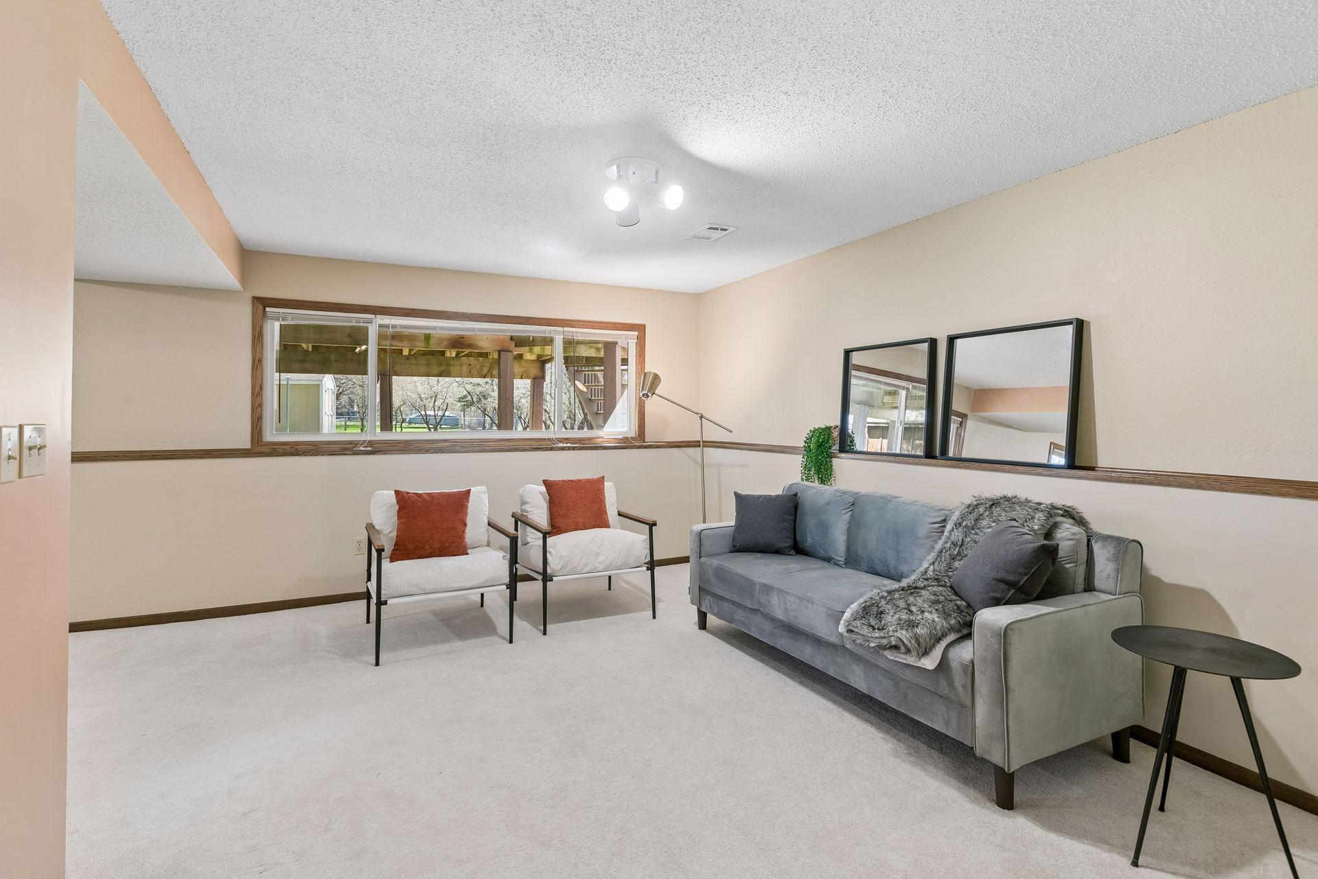 Freshly Painted Lower Level