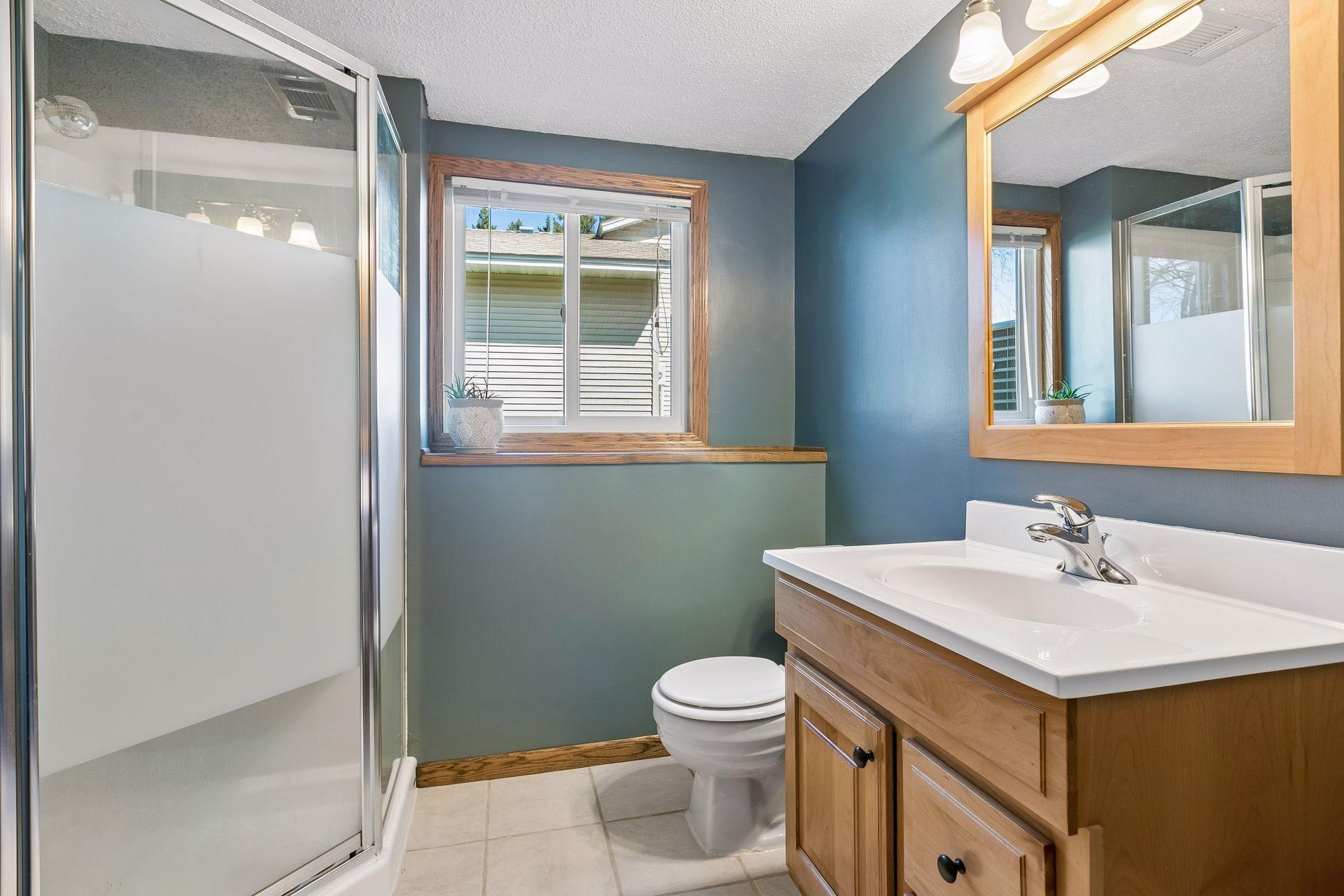 Guest Bath in Lower Level