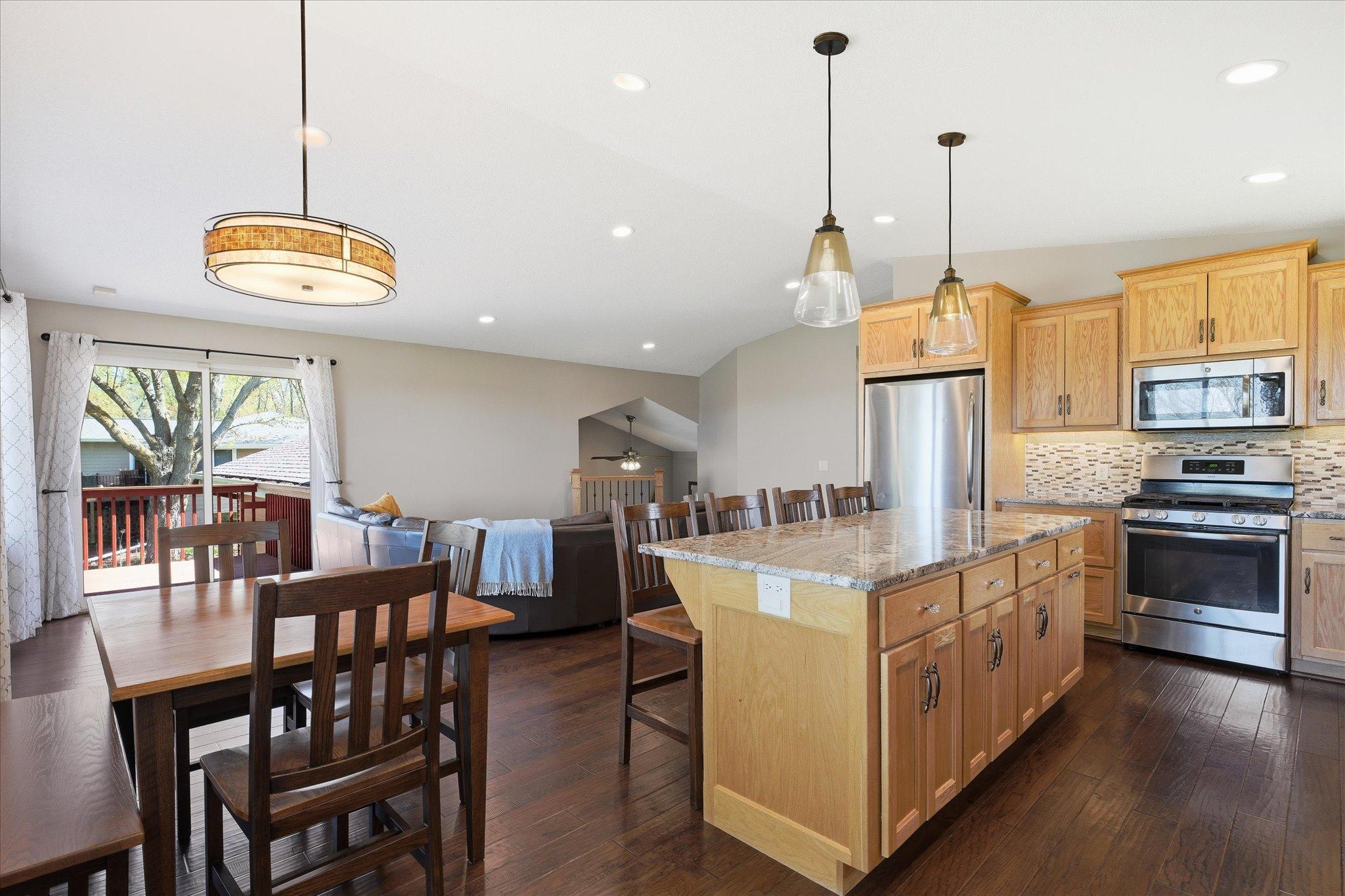 Another view of the wide open main level living area.