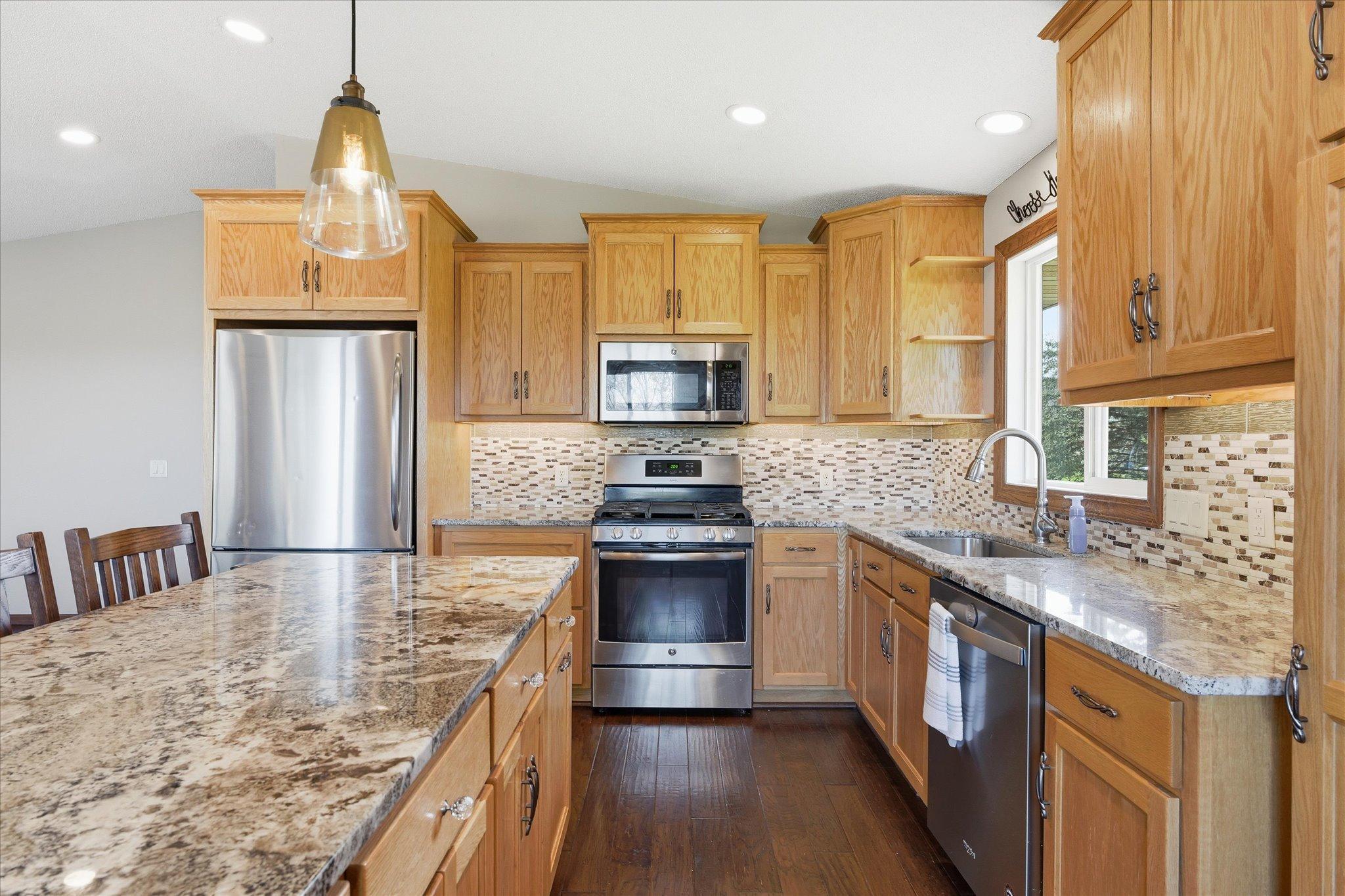 Another view of the stunning custom kitchen!
