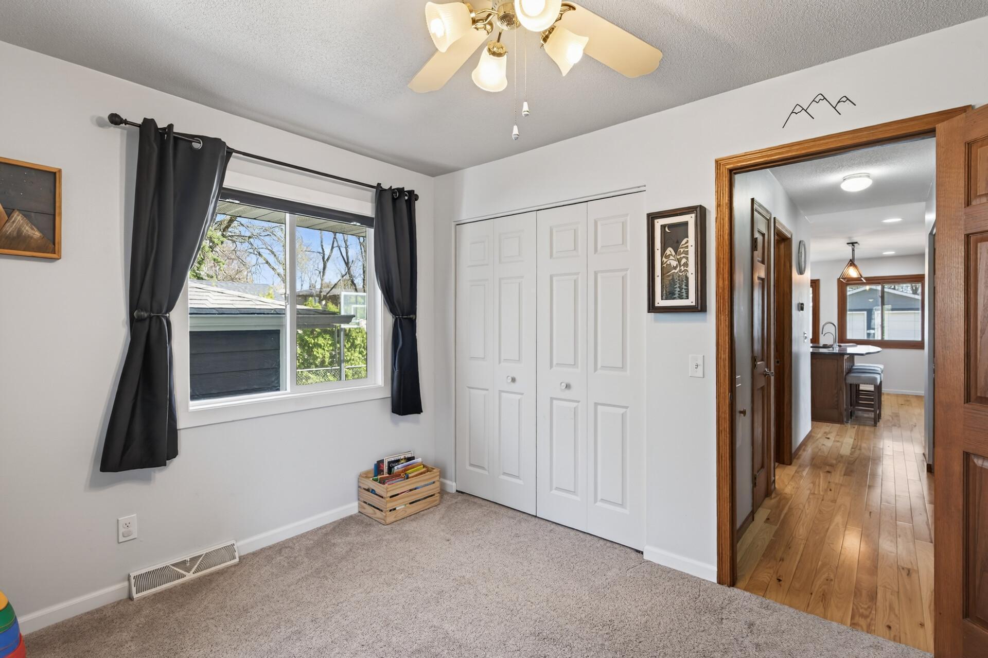 Conveniently located near the primary bedroom ideal for keeping loved ones close.