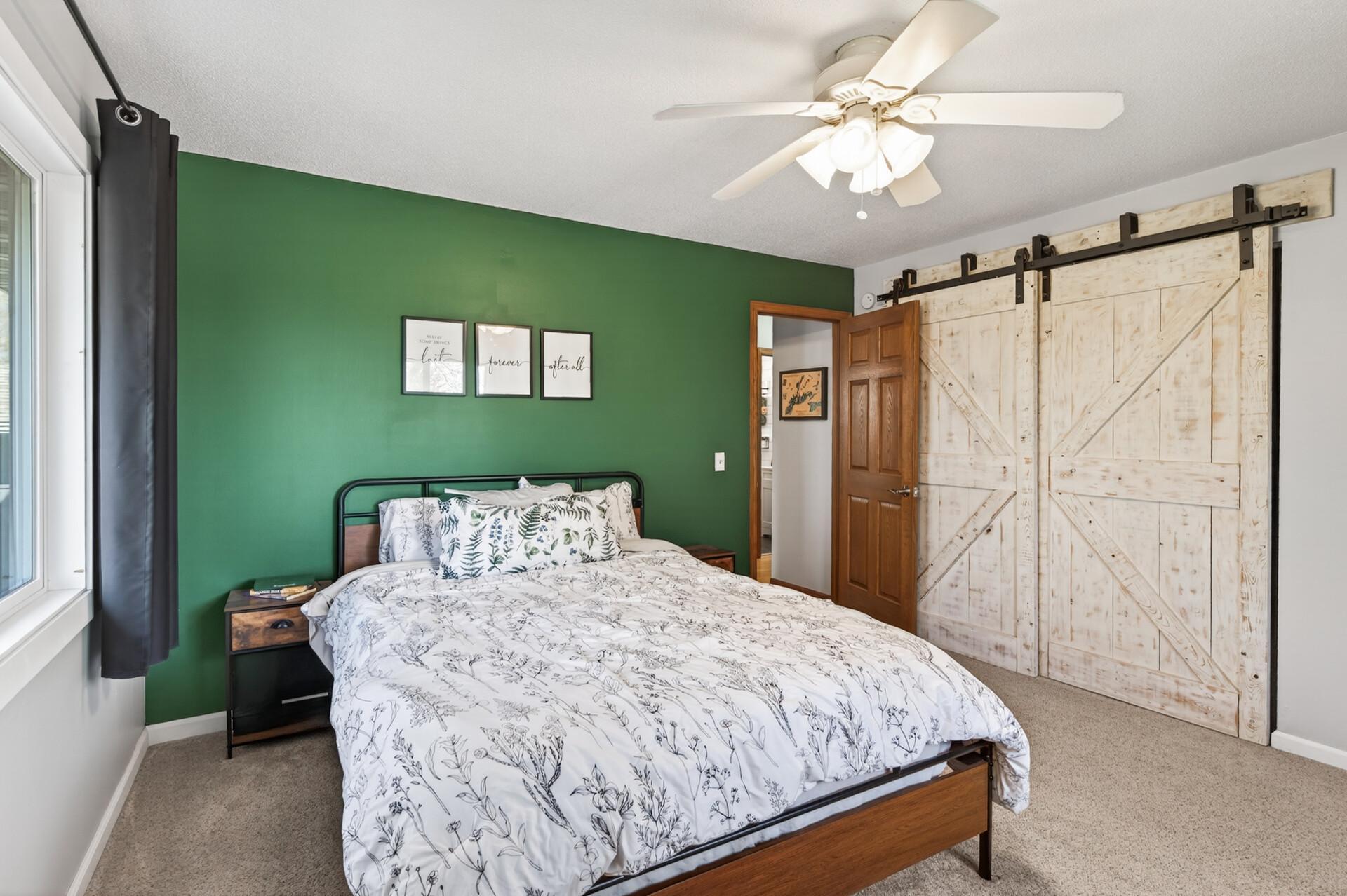 Plenty of space for your preferred bed size and any additional large furniture.