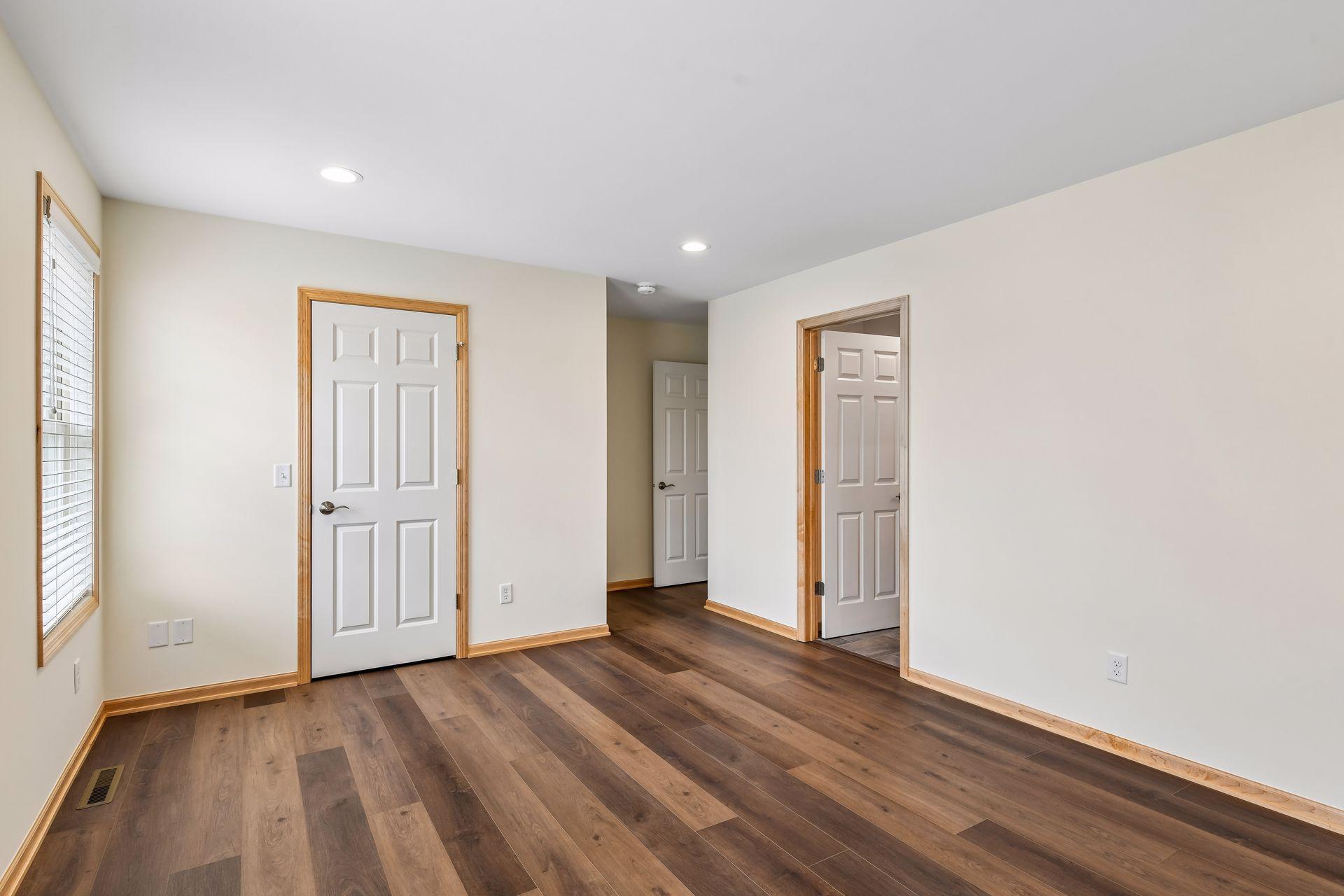 Both bedrooms feature walk in closets.