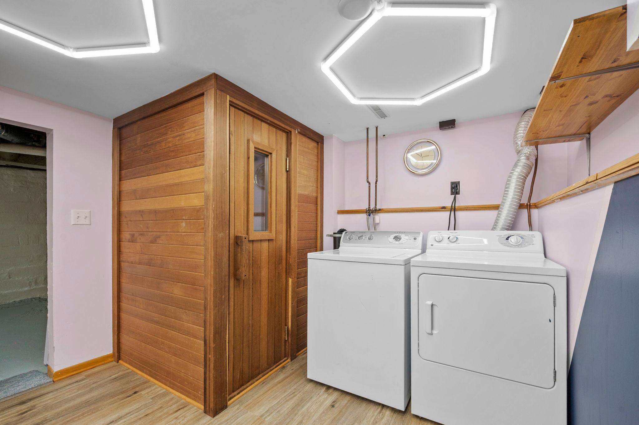 Sauna in Lower Level