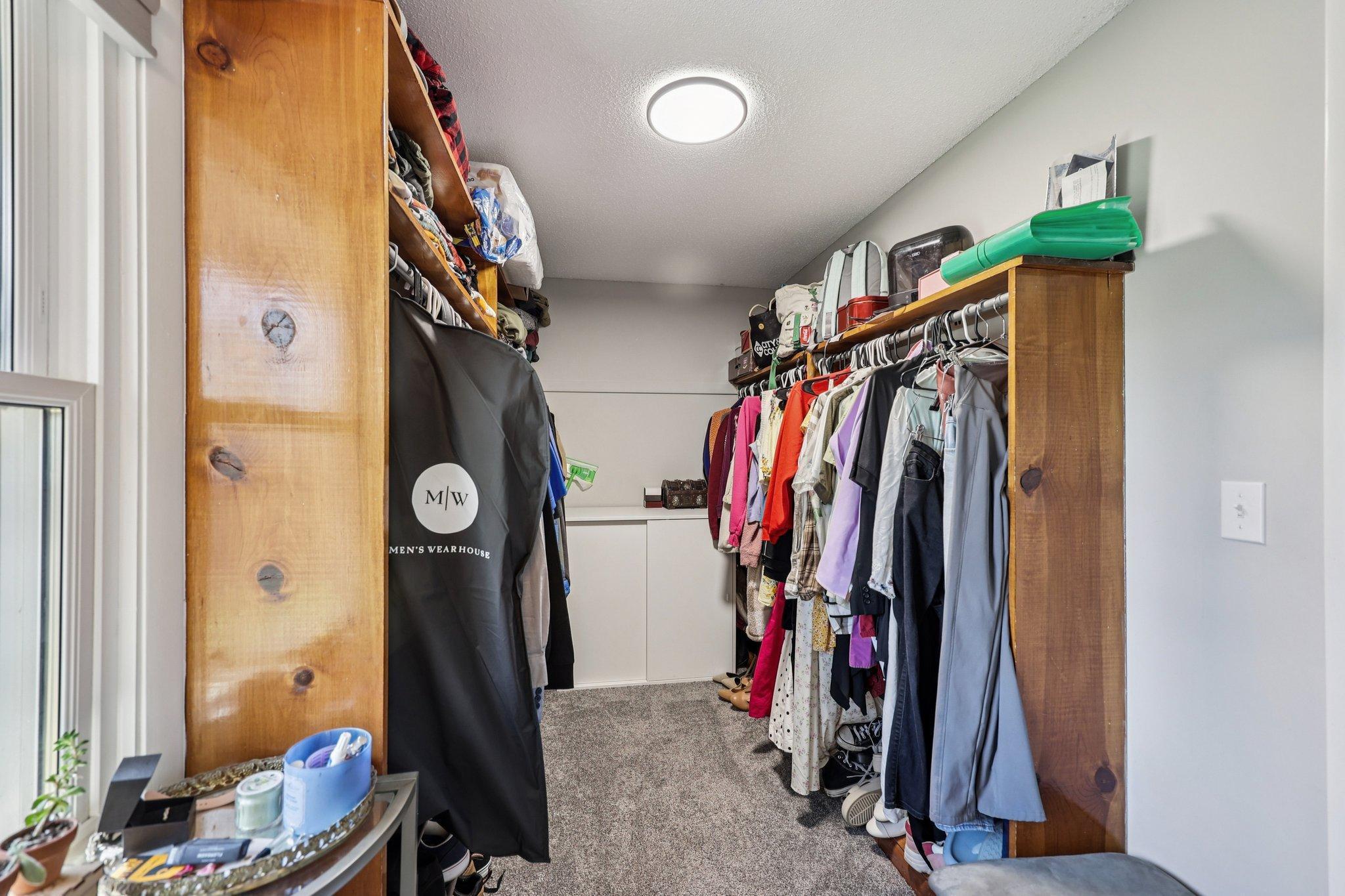 Primary walk-in closet