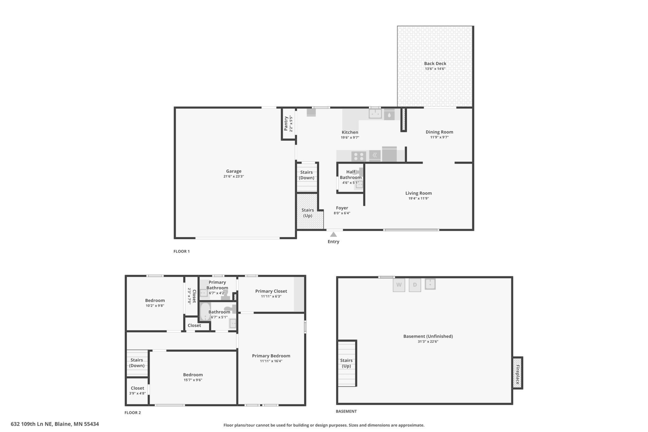 Floor plan - all levels